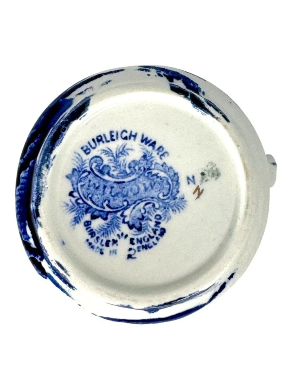 Burleigh Ware Blue Willow Small Tea Creamer Dinnerware Tableware UK England - Picture 7 of 7
